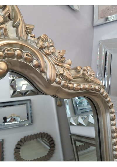 Ayna Denizi Princess Shiny Gold Model Platin Altın Renk Dekoratif Ayaklı Boy Aynası