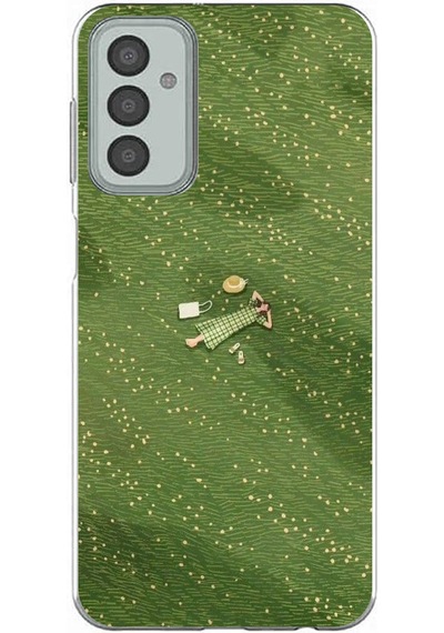 Samsung Galaxy M13-m23 Uyumlu Zamanı Durduran Yeşil Papatya Düşleri Baskılı Silikon Kılıf Renkli