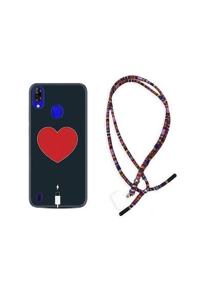 Reeder P13 Blue Plus Kılıf Rasta Boyun Askılı Mavi Mermer 1297