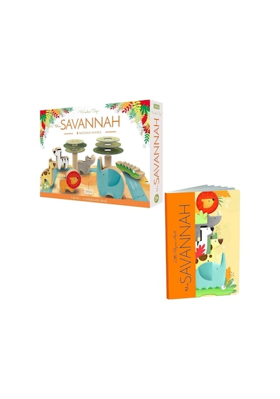 Puzzle - Kitap Ve Ahşap Oyuncaklar - Savannah Mavi