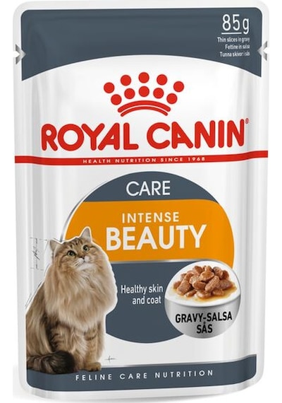 Royal Canin Intense Beauty Gravy Soslu Pouch Yetişkin Kedi Yaş Maması 12 x 85 G