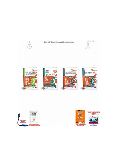 Günay 8. Sınıf Lgs Tüm Dersler 119 300 Soru Hediyeli 4 Kitap Seti