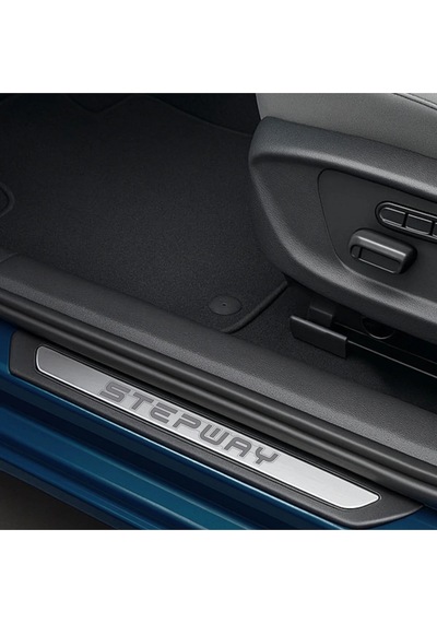 Dacia Sandero Stepway 2012 2019 Uyumlu Krom Kapı Eşiği 4 Parça Paslanmaz Çelik Abs Çerçeve