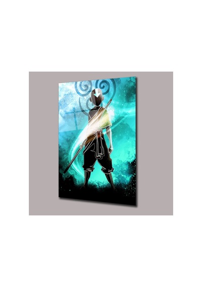 Avatar Son Havabükücü Anime Cam Tablo Pct0465 Modern Dekorasyon Temalı Dekoratif Duvar Tablosu, Salon, Ev Ve Ofis Dekoru,
