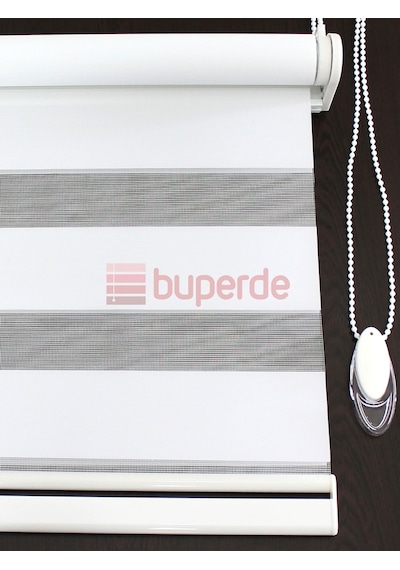Buperde Optik Beyaz (Kar Beyazı) Eko Zebra Stor Perde