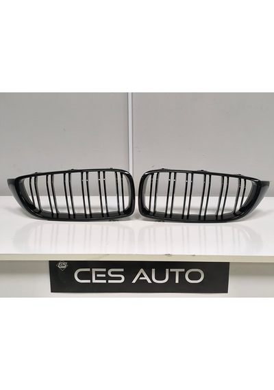 Bmw F32 F36 Uyumlu M4 Çift Çıta Pianoblack Panjur Takımı Sıfır 1