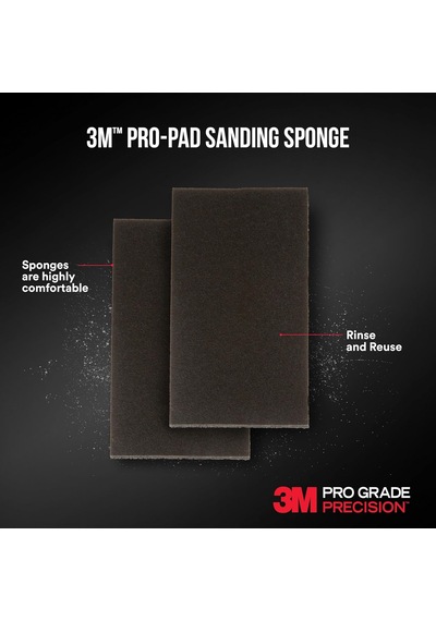3m Prpd-150 Pro-pad Zımpara Süngeri, 2.8 Inç X 4 Inç X 0.5 Inç, 1