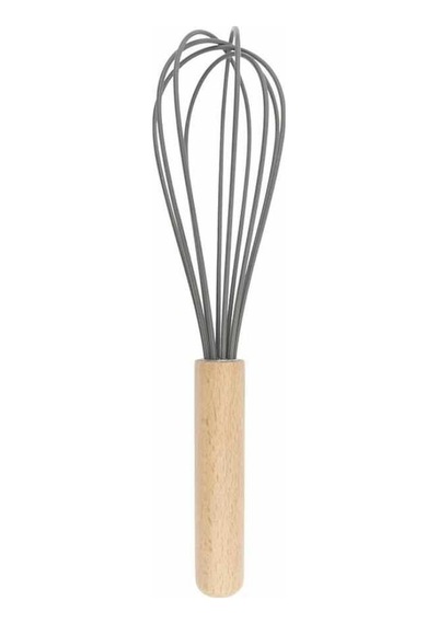 Bambu Saplı Silikon Çırpıcı (SAP-30) Gri