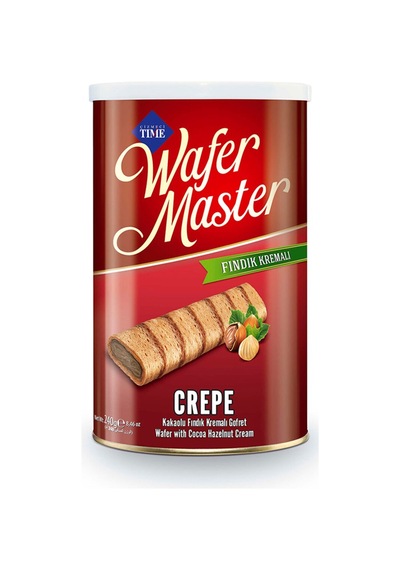 5 Adet Çizmeci Tıme Crepe Kakao Fındık Kremalı Gofret 240 G