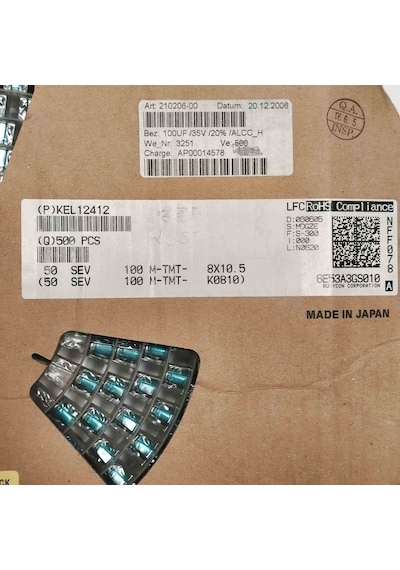 50sev100m-tmt 100mf 50v Smd Kondansatör 50 Adet