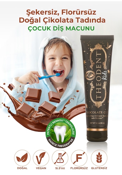 Theodent Classic & Kids Diş Macunu 2 Li Paket Rennou , Doğal Vegan Florürsüz 2 Li Avantajlı Paket Diş Minesi Bakımı