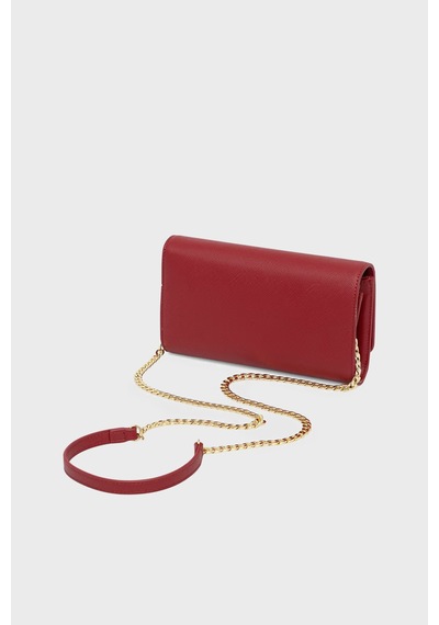 Armani Exchange Çıkarılabilir Zincir Askılı Portföy Cüzdan Kadın Cüzdan Xw000358 Af26570 U5102 Kırmızı Kirmizi
