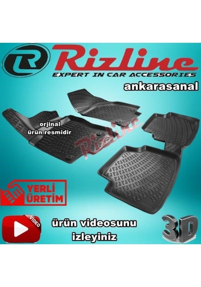 Rizline Vw Tiguan 3D Paspas Havuzlu 2016-2019 Arası 4 Prç N11.27507