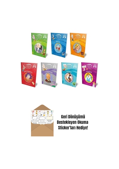 Klasik Müzik Masalları Seti 7 Kitap + Okuma Sticker'ları