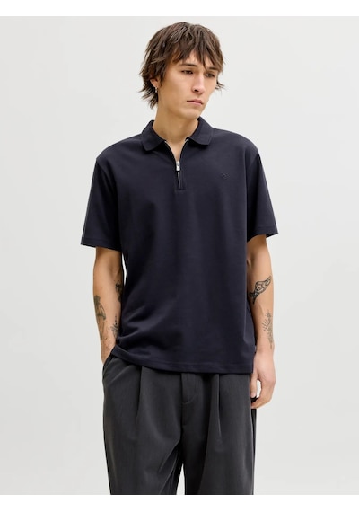 Jack & Jones Jack&jones Jprblaethan Ss Erkek Polo T-shirt 12292992 Lacivert