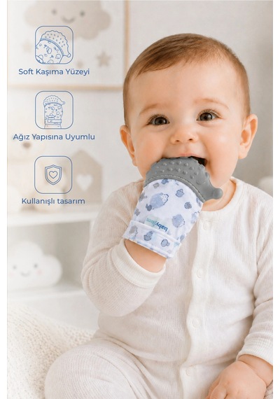 Diş Kaşıma Eldiveni, Gri