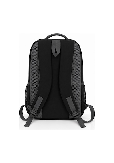 Unisex Kanvas Kumaş Laptop Bölmeli Okul Çantası , Günlük Spor Seyahat Sırt Çantası Siyah