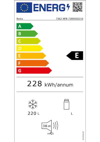 Beko 7362 NFB 220 LT 5 Çekmeceli Dikey Derin Dondurucu