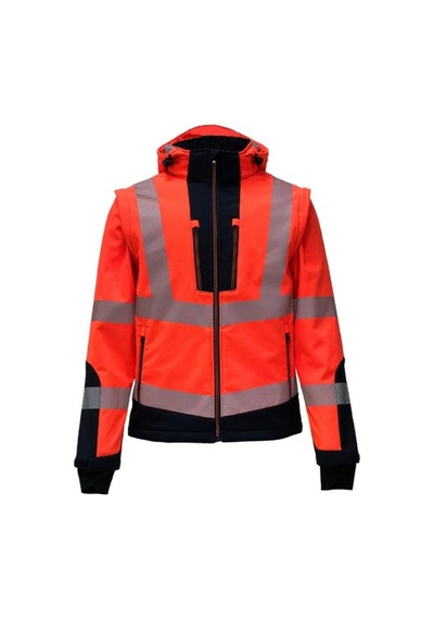 Reflekto Rlu Ripstop Softshell Model Teknik Mont Turuncu Sarı