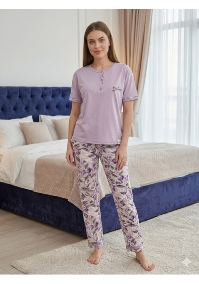 Miressa Kadın Pijama Takımı Lila