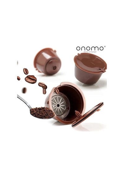 Dolce Gusto Uyumlu Kahve Kapsülü 3 Adet Yeniden Kullanılabilir Kahverengi