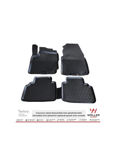 Ford Courier Paspas 2014 2023 Arası 3d Havuzlu Paspas