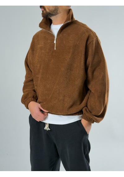 Cocopelli Erkek Kahverengi Sweatshirt Coc2710 Kahverengi