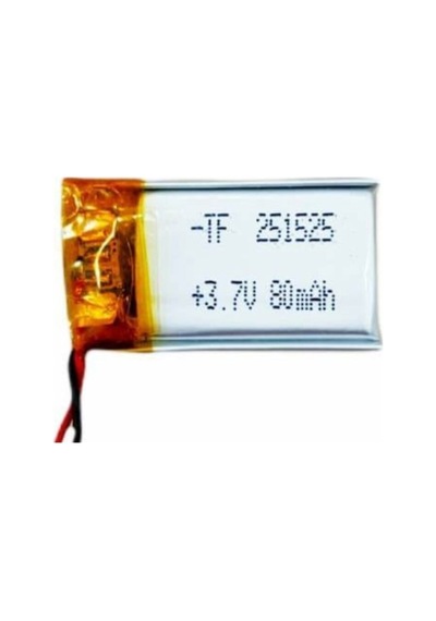 251525 80mah 3.7v Lityum Polimer Pil Batarya Değişim