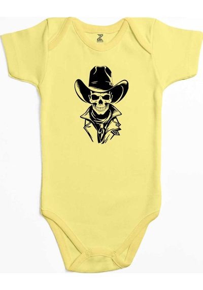 Zepplin Giyim Mr. Kovboy Sarı Bebek Body Zıbın