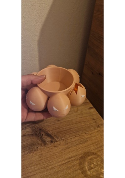 Exeggcute Pokemon Figür Kase Şeklinde