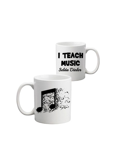 Müzik Öğretmenine Isimli Öğretmenler Günü Hediyesi Kupa Bardak