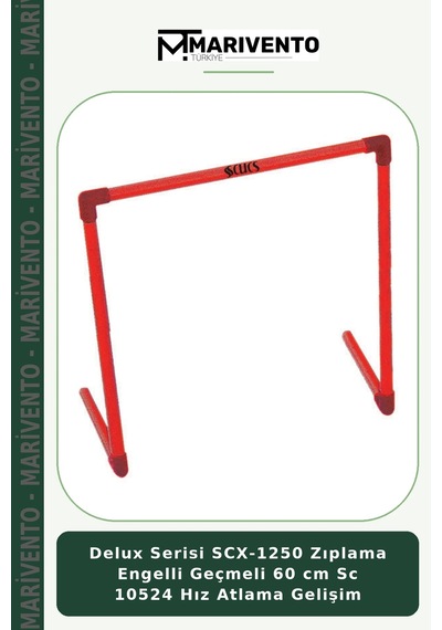 Delux Serisi Scx-1250 Zıplama Engelli Geçmeli 60 Cm Sc 10524 Hız Atlama Gelişim Çok Renkli