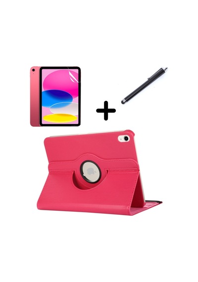 Apple Uyumlu iPad 2 3 4 Kılıf Dönen Tablet Kilifi Ekran Koruyucu+Kalem