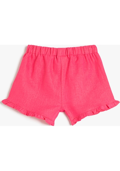 Koton Keten Şort Fırfırlı Beli Lastikli Kemer Detaylı Pembe 3smg40009aw 3SMG40009AW294 Pembe Koton Keten Şort Fırfırlı Beli Lastikli Kemer Detaylı Pembe 3smg40009aw 3SMG40009AW294 Pembe