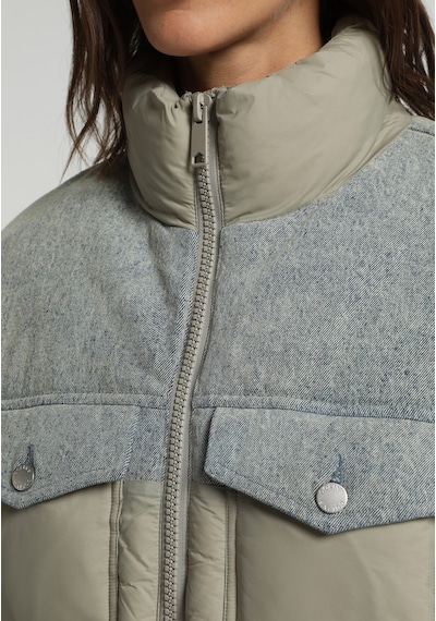 Colin's Colins Regular Fit High Neck Fermuarlı Astarlı Suya Dayanıklı Kadın Yeşil Mont Cl1082239 Q1.v1 Lkh Açık Haki