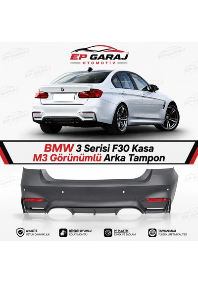 Bmw 3 Serisi F30 Kasa M3 Görünümlü Arka Tampon