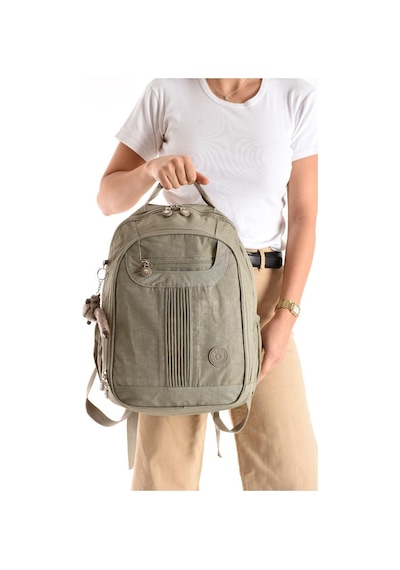 Baginn Unisex Sırt Çantası 40 30 Cm Okul Çantası Günlük Spor Çantası Klinkır Kumaş Hafif Çok Cepli Su İtici Mor