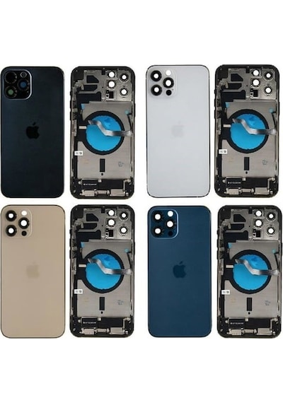 Apple Uyumlu iPhone 12 Pro Max Full Dolu Kasa Mavi