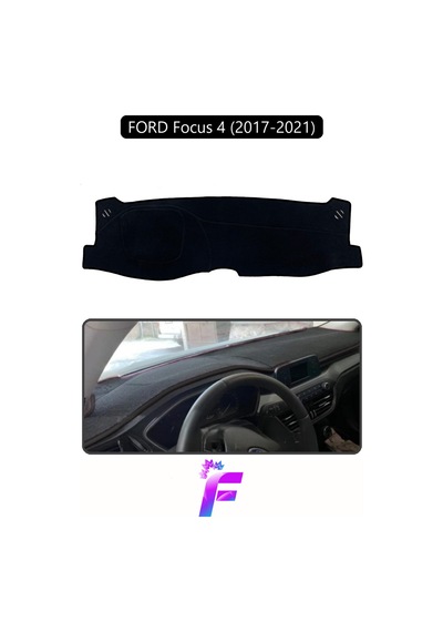 Ford Focus 4 2017-2021 Uyumlu Torpido Örtüsü Kolay Montaj Kaymaz Tasarım Tam Uyum F12