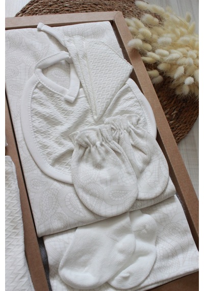 Caramell Barbosa Tiny Lace 10'lu Hastane Çıkışı 56-62cm Zk1911 Yeni Sezon 2025 Ekru