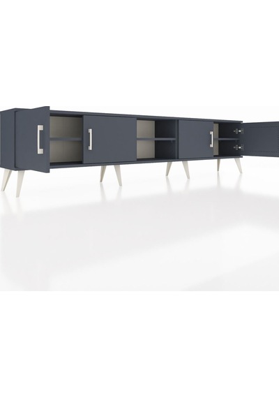 Arges Tv Ünitesi 3 Raflı 4 Kapaklı 220x30x51 Antrasit-antrasit Antrasıt/antrasıt - Antrasıt Arges Tv Ünitesi 3 Raflı 4 Kapaklı 220x30x51 Antrasit-antrasit Antrasıt/antrasıt - Antrasıt