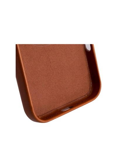 Bloomcase Premium Mono Urban Tan Apple iPhone Uyumlu 17 Pro Max/ 18 Pro Max 6.9" Hakiki Deri Magsafe Kılıf Taba