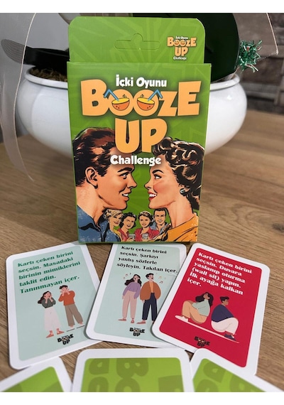 Booze Up Challenge Eğlenceli Görev Kartı Oyunu 50 Kart