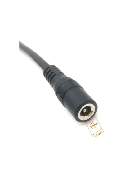 Dc 5.5x2.1mm Dişi Soket Kablo Dc Güç Uzatma Kablosu 12v 24v Adaptör Jak Konnektör Cctv Led Şerit Uyumlu 1 Dişi