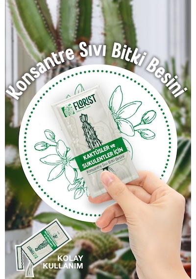 Florıst-konsantre Sıvı Kaktüs Ve Sukulent Bitki Besini 200