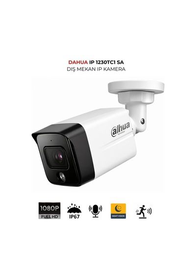Ipc-hdw1230tc1-sa 2mp 2.8mm Sabit Lens Bullet Kamera Sesli