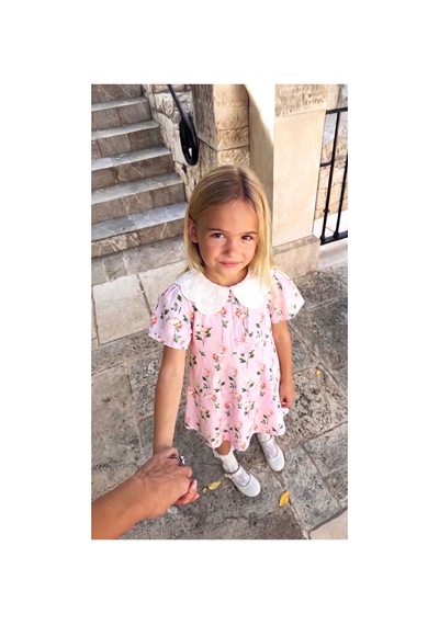Poala Kids Çiçekli Dokuma Elbise Çok Renkli