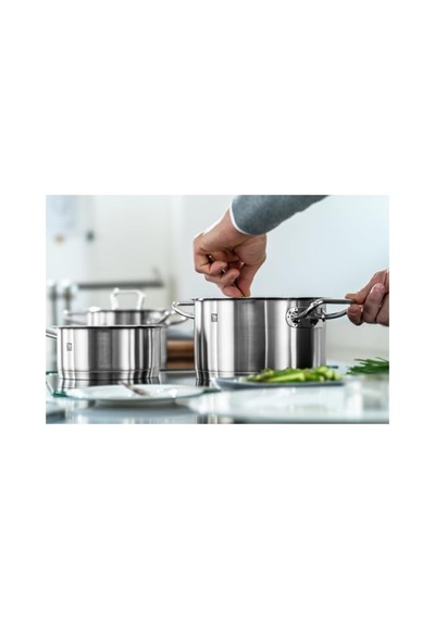 Zwilling Twin Pro 18/10 Paslanmaz Çelik, 5 Parça Tencere Seti Açık Bakır