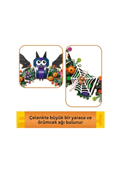 LEGO® Cadılar Bayramı Çelengi 40825 – 12 Yaş ve Üzeri Çocuklar için Renkli ve Dekoratif Ev Modeli Oyuncak Yapım Seti (328 Parça)