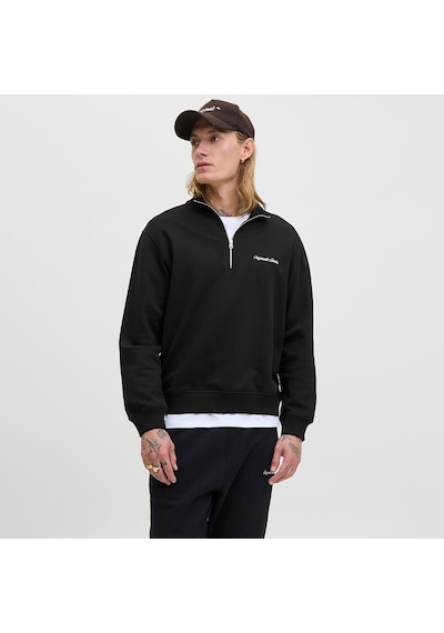 Jack & Jones Norrebro Erkek Siyah Sweatshirt 12282899-b Siyah